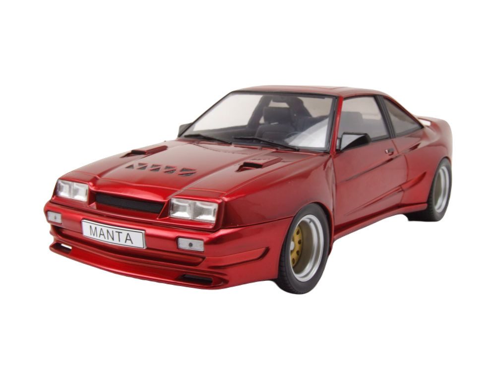 Modellauto Opel Manta B Mattig 1991 dunkelrot metallic
