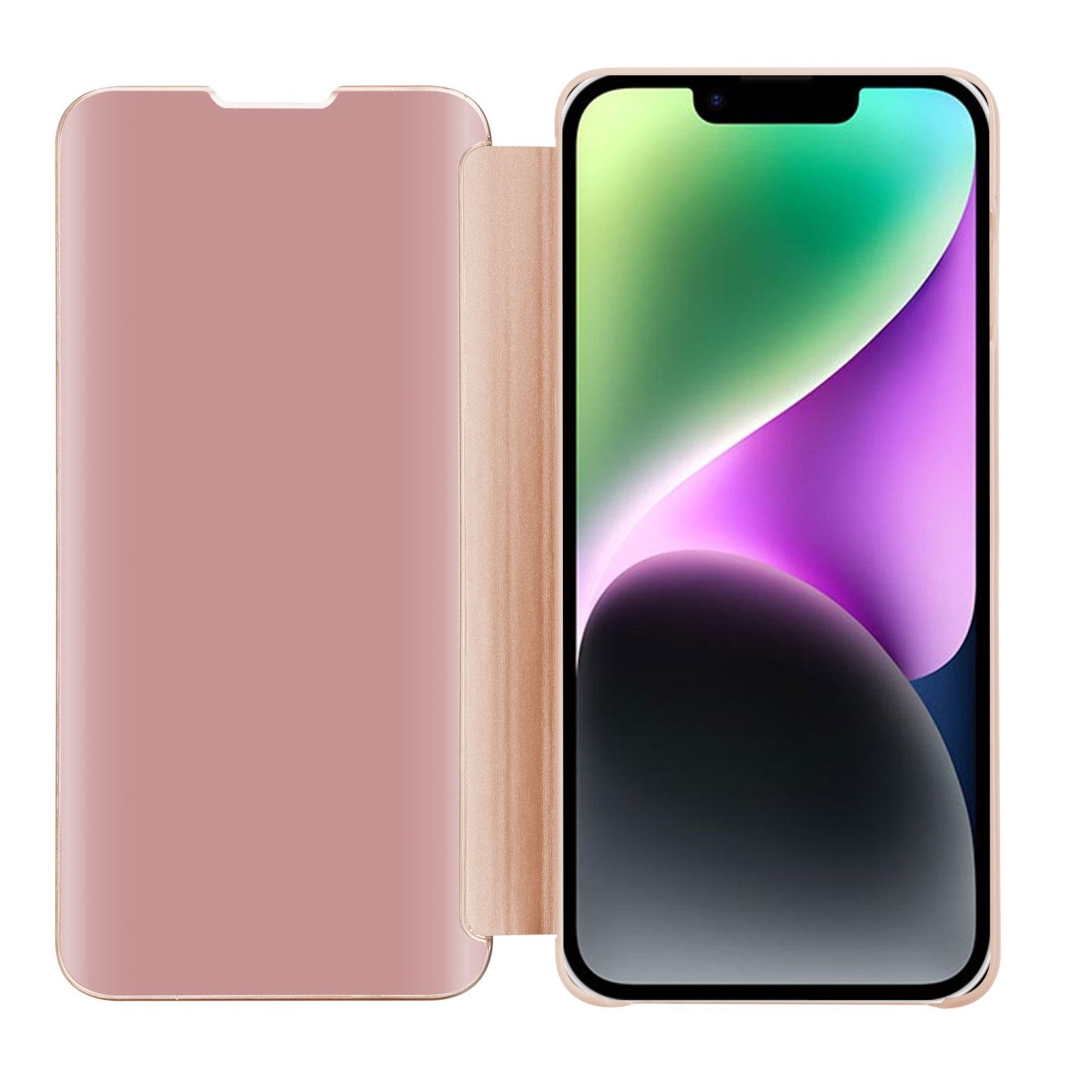 Cadorabo Handyhülle für iPhone 14 Hülle Apple iPhone 14, Klappbare Handy Schutzhülle - Hülle - mit Standfunktion und Kartenfach