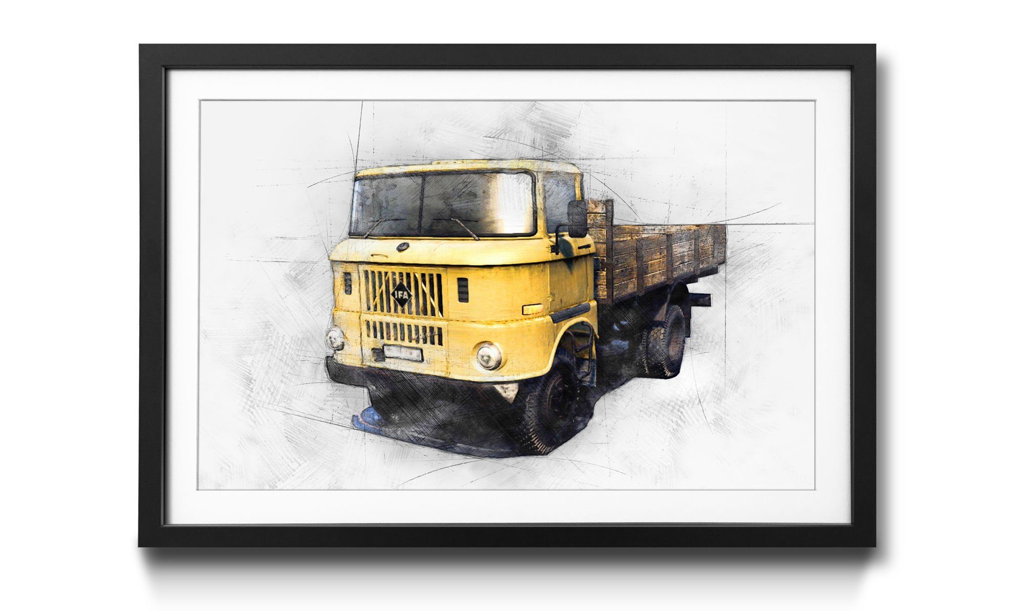 WandbilderXXL Bild mit Rahmen W50, Auto, Wandbild, in 4 Größen erhältlich