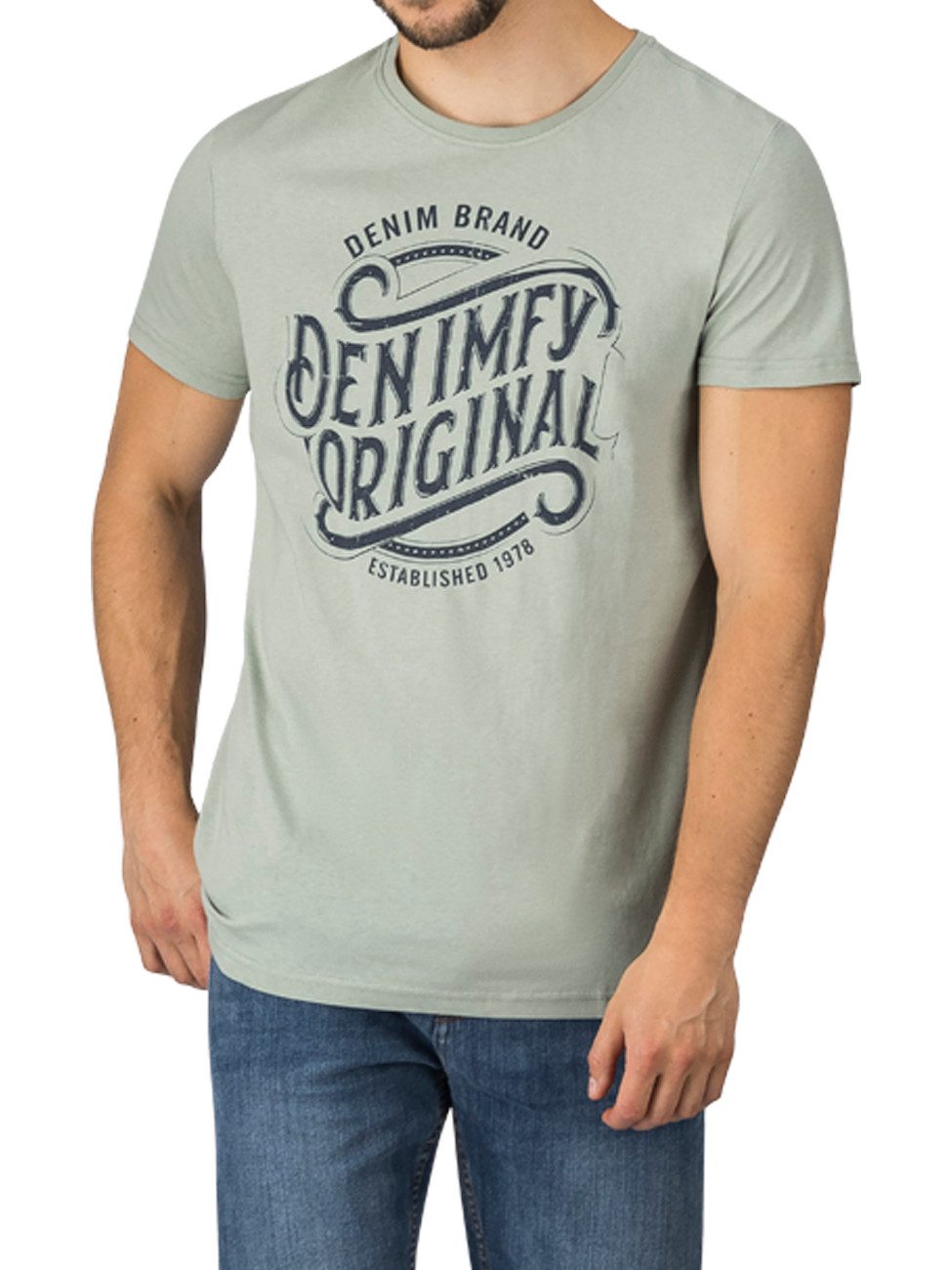 DENIMFY T-Shirt Herren Printshirt DFNuri Regular günstig online kaufen