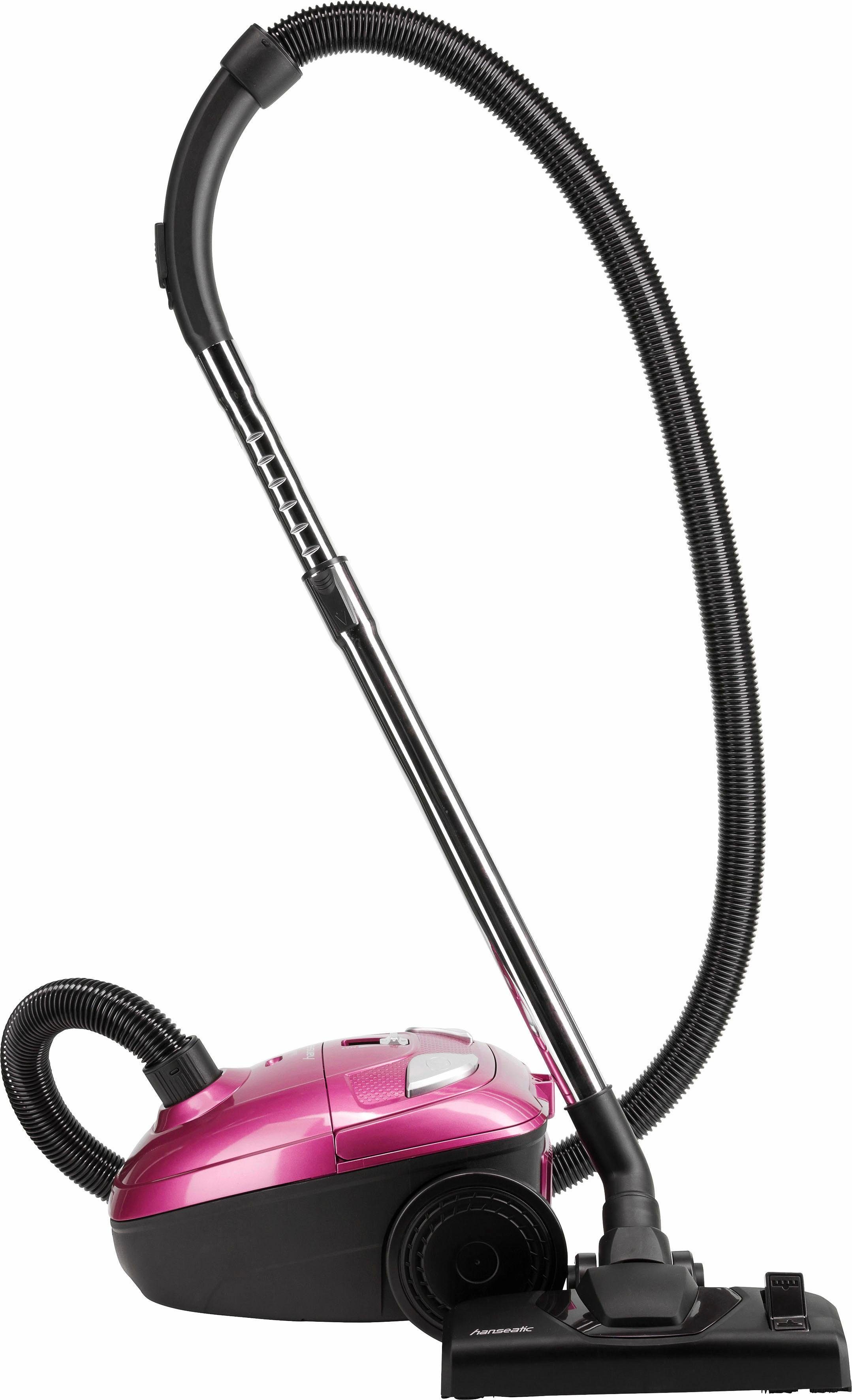 Hanseatic Bodenstaubsauger Turbo Düse, Parkettdüse, Staubbeutel Wechselanzeige, 700 W, mit Beutel, 700 Watt Leistung, umschaltbare Universal-Bodendüse