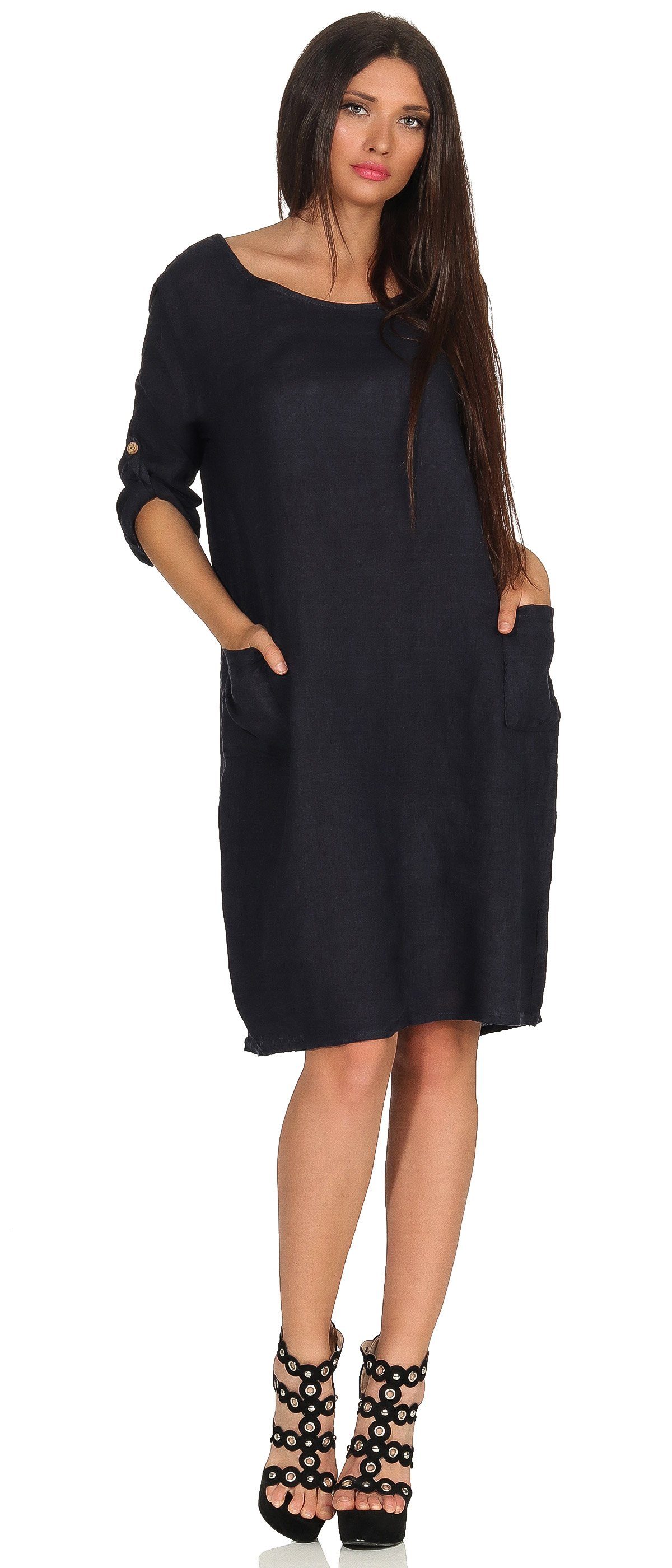 Sommerkleid Leinenkleid Damenkleid 100% Leinen M.306