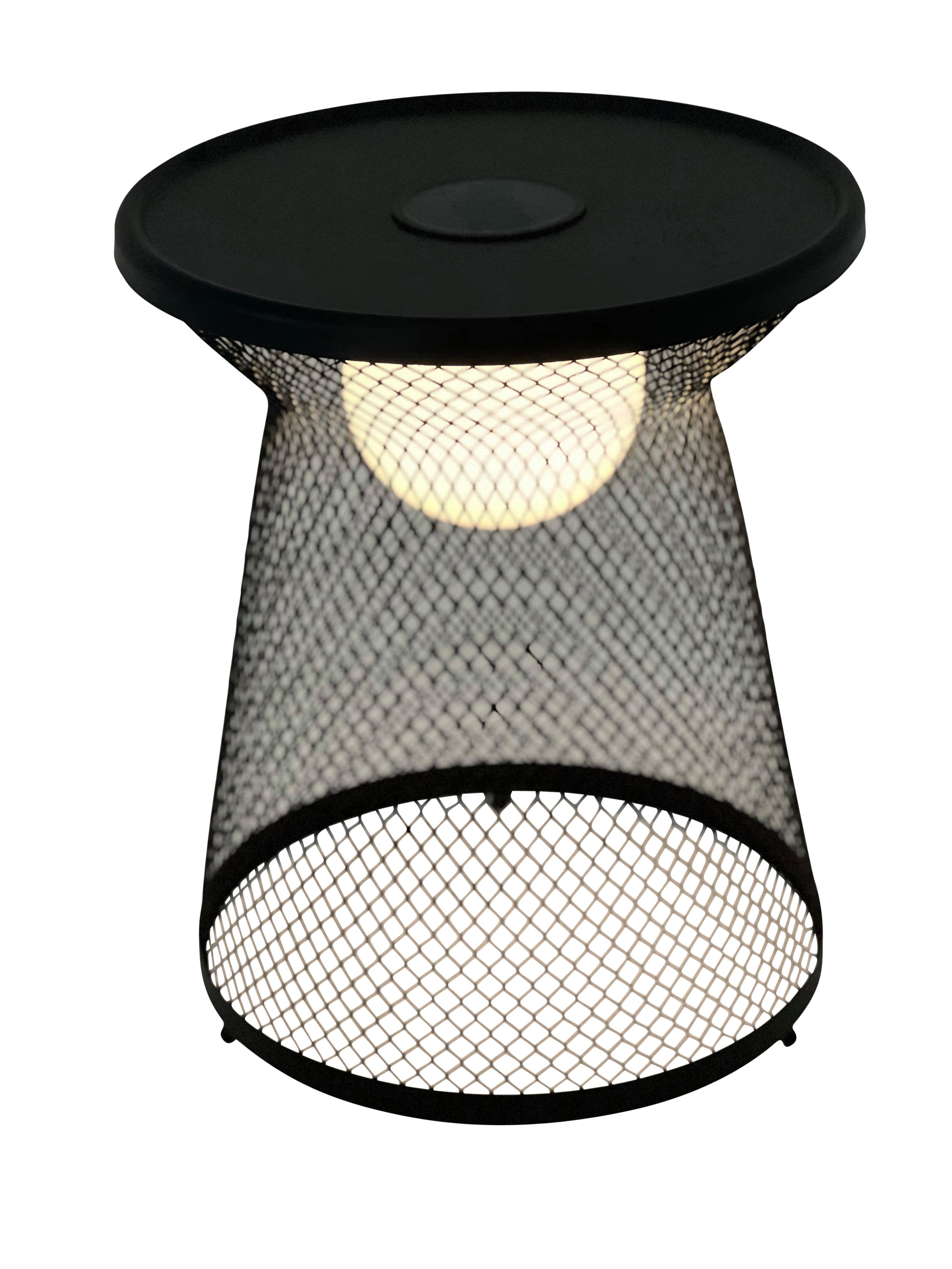 Leco LED Außen-Stehlampe Solarleuchte / Solartisch LUNA, LED fest integriert, warmweiß, 3000k, Stehleuchte, Tisch, Beistelltisch