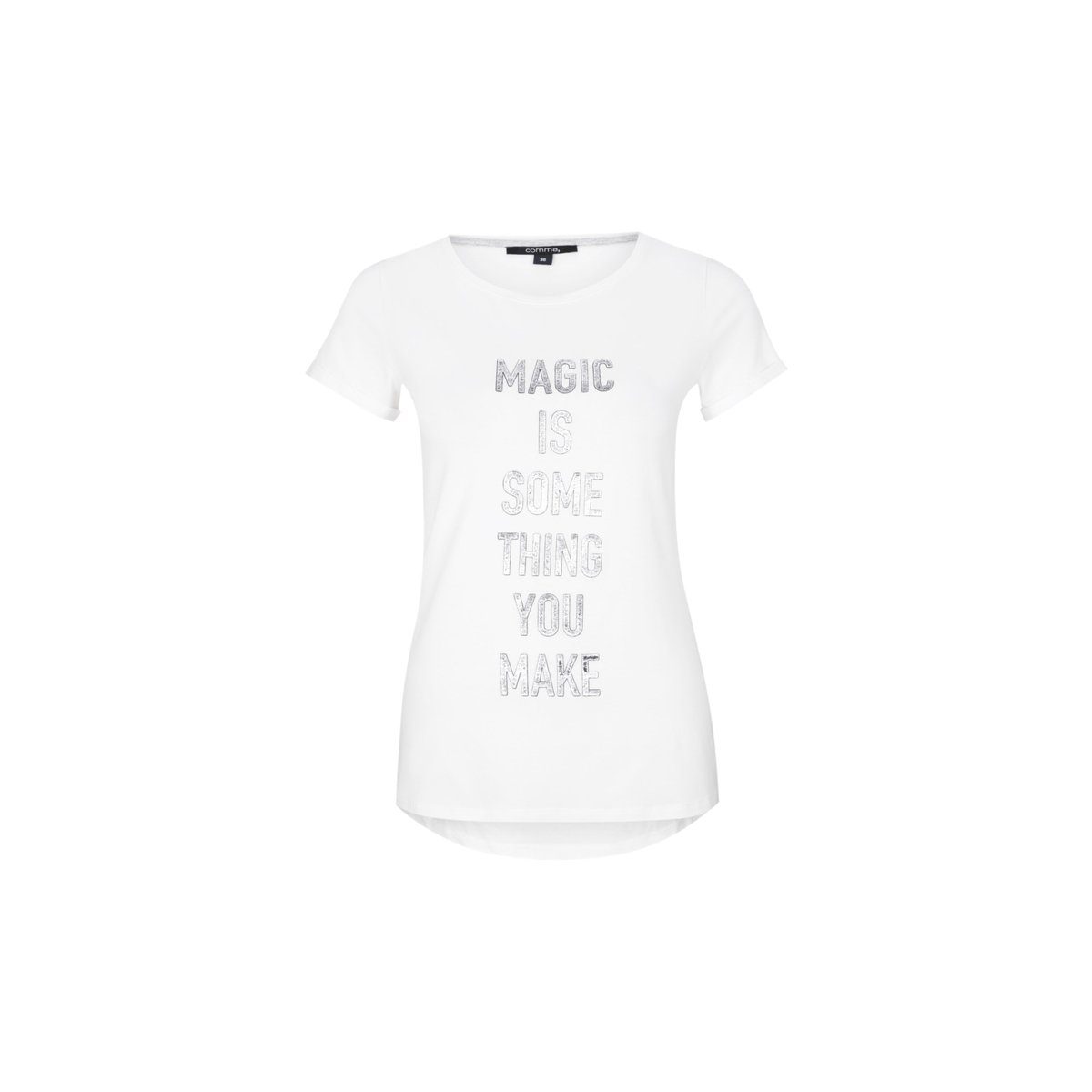 Comma T-Shirt »offwhite regular« (1-tlg), Modisch und modern online kaufen  | OTTO