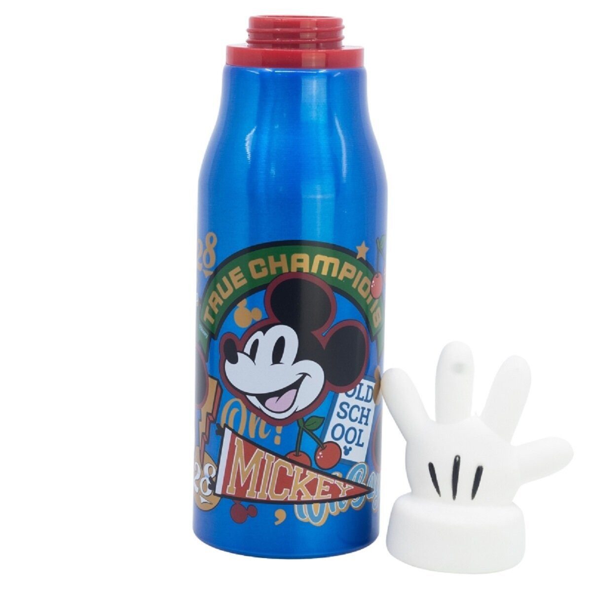 Disney Trinkflasche Disney Mickey Trinkflasche Aluminium, 690ml, mit Sicherheitsverschluss