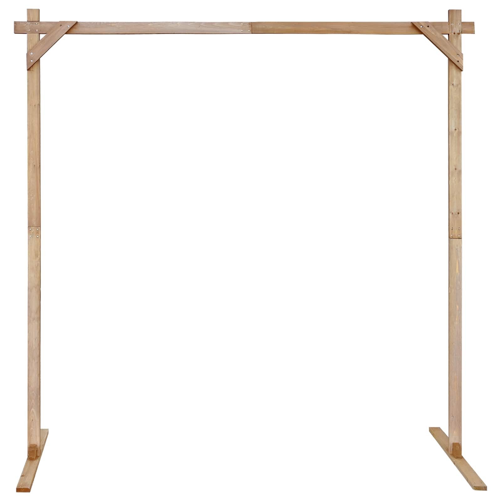 vidaXL Pergola Hochzeitsbogen Hellbraun 225 x 95 x 226 cm Massives Kiefernholz, (1-tlg)