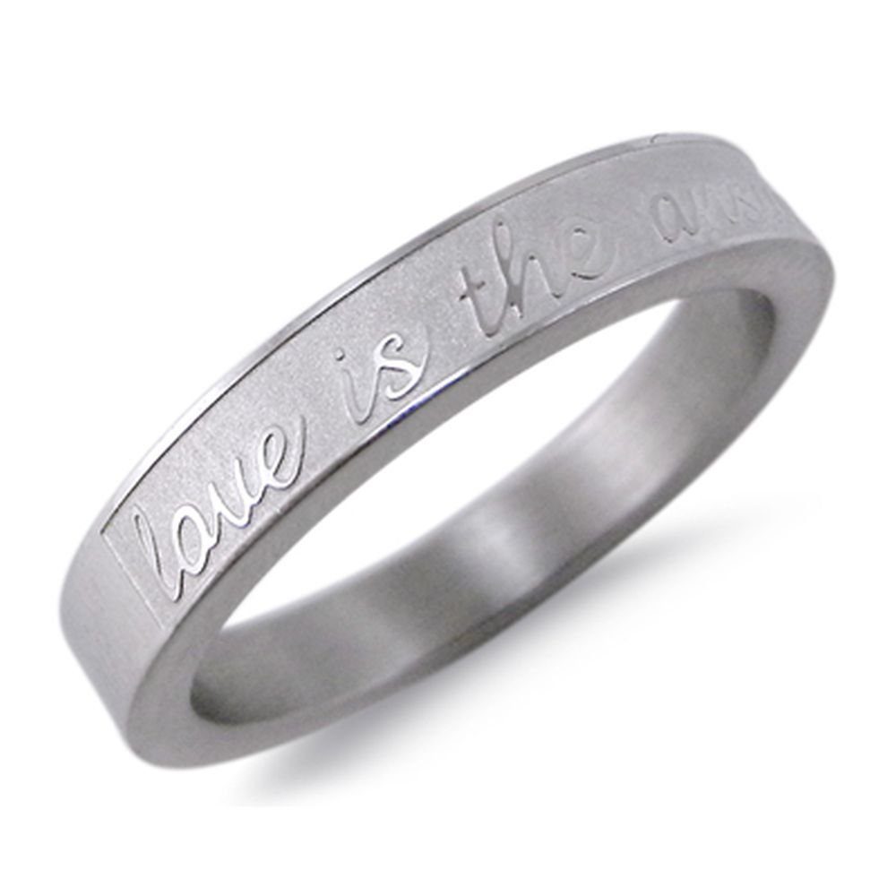 Vivance Partnerring mit Gravur LYRICS Ring "Love in verschiedenen Sprachen"