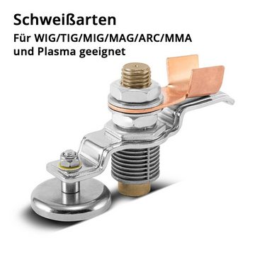 STAHLWERK Elektrowerkzeug-Set Magnetische Erdungsklemme EC-600 ST, 1-tlg., Masseklemme / Massemagnet für Schweißgeräte und Plasmaschneider
