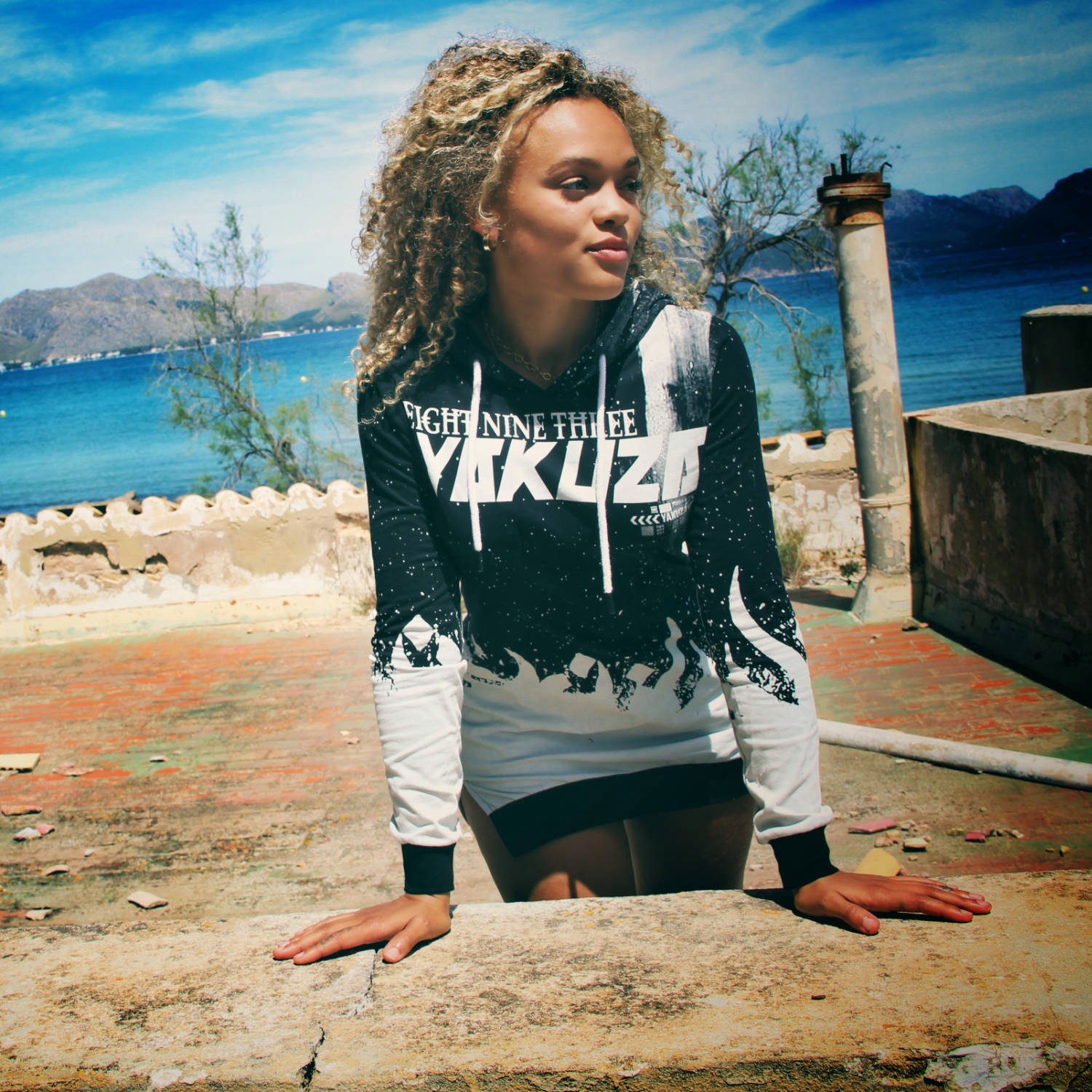 YAKUZA Shirtkleid Sabana mit extra lang geschnittenem Rückenteil