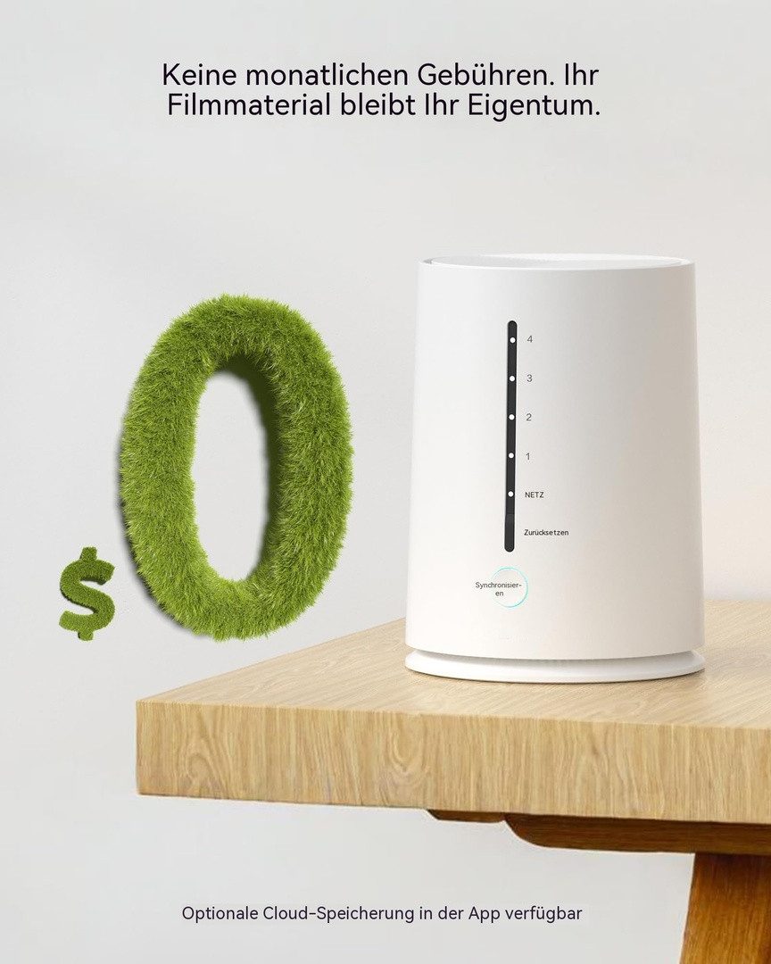 Topcony Überwachungskamera 4MP Solar Überwachungskamera Aussen 100% Kabellos &Akku Kamera (Außenbereich, 4MP 2K WLAN, mit Spotlight, 2-tlg., Außenbereich, Solar – Bild 4 von 5