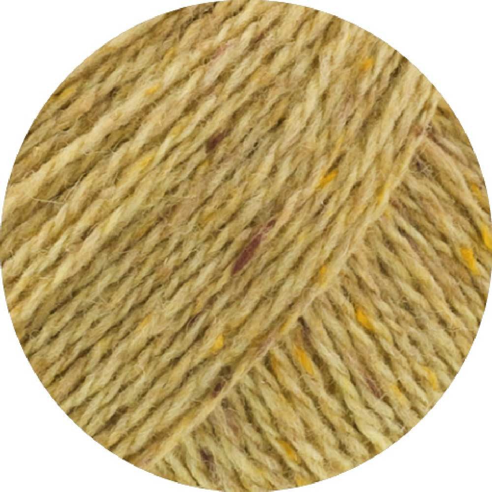 LANA GROSSA LANDLUST SOFT TWEED 180 Häkelwolle, 180 m, Klassisch verzwirntes Tweedgarn aus Schurwolle mit mehrfarbigen Noppen