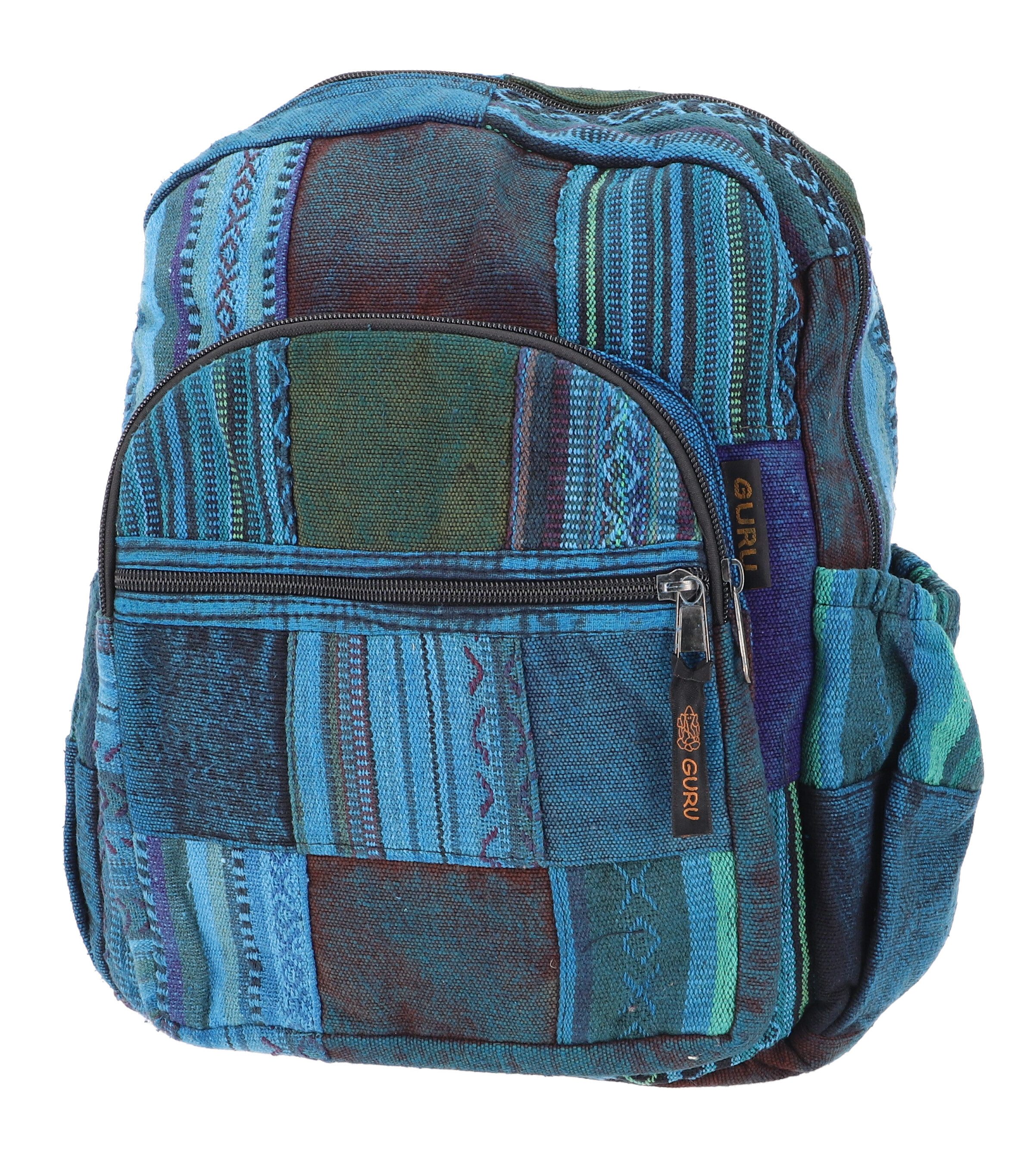 Guru-Shop Freizeitrucksack Patchworkrucksack, Stonewash Freizeitrucksack,..