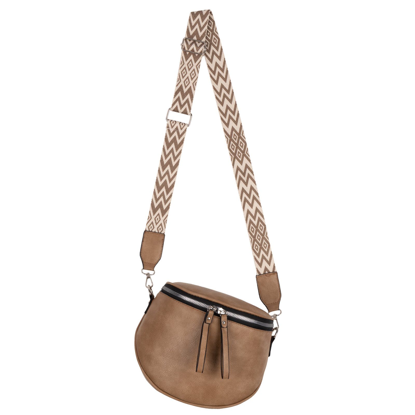 Gürteltasche Bauchtasche Umhängetasche Crossbody-Bag Kunstleder Italy-Design