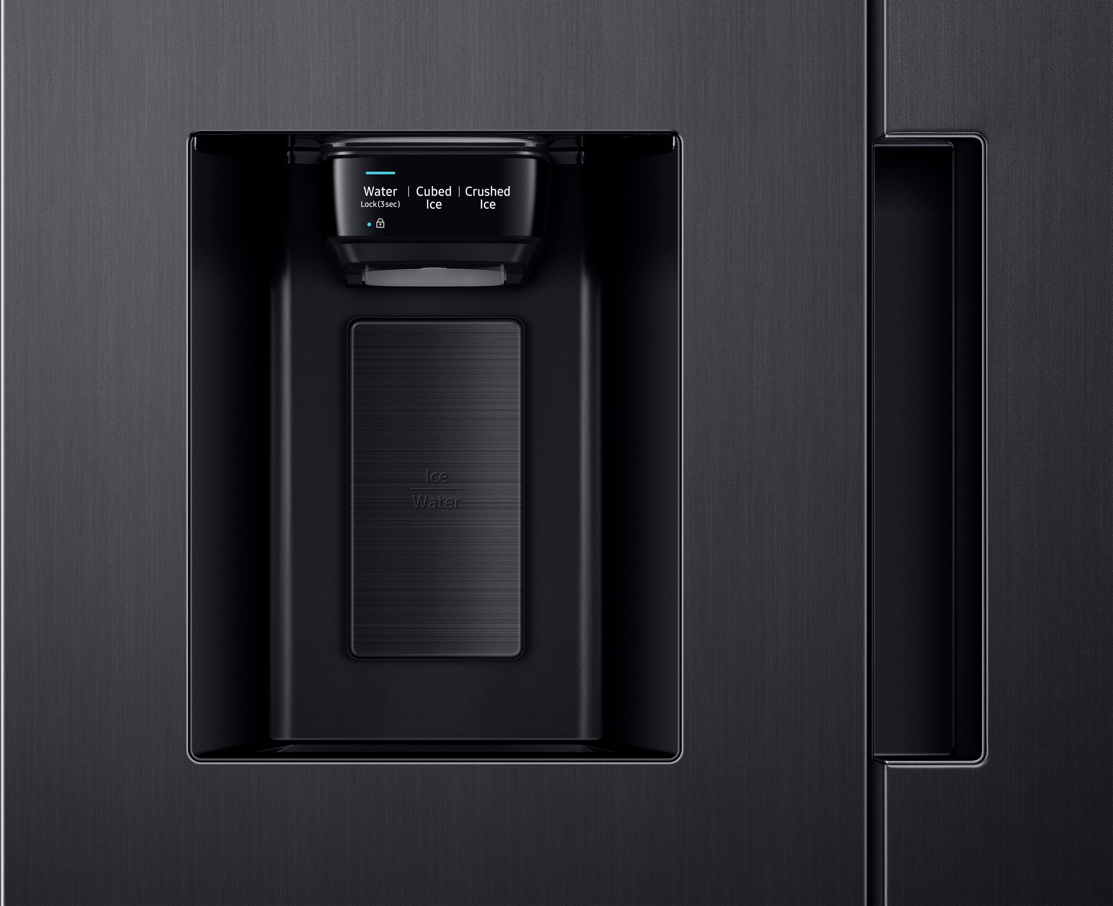 Side-by-Side cm schwarzes 178 Edelstahl mit Samsung breit, RS6JA8811B1, cm 91,2 hoch, Festwasseranschluss