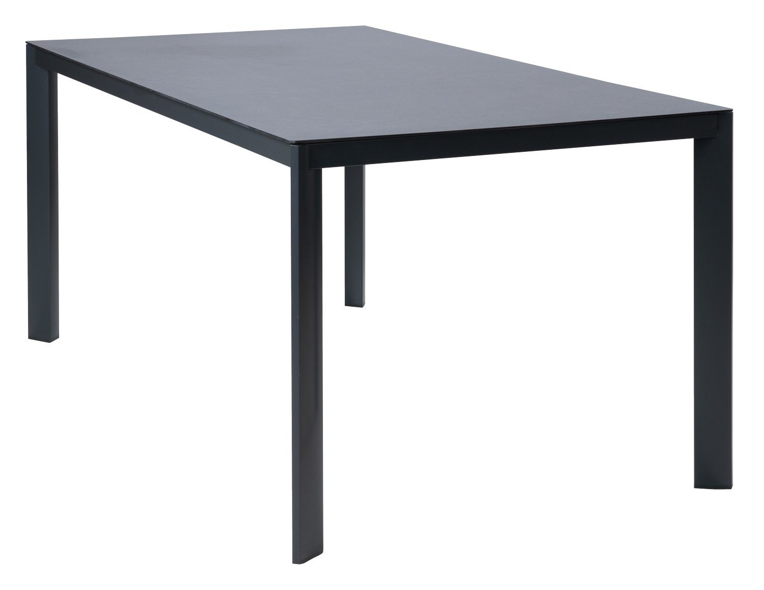 Gartentisch LIVORNO, B 160 x T 90 cm, Anthrazit, Grau