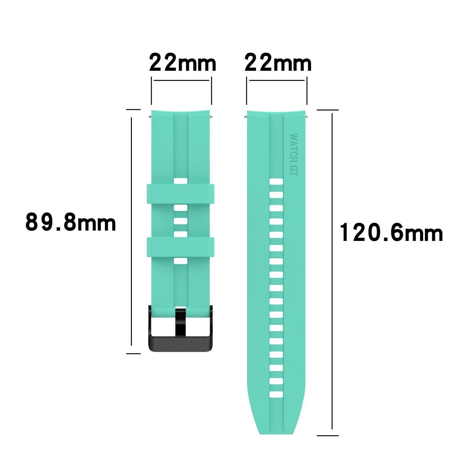 Cadorabo Smartwatch-Armband, Smartwatch Ersatzarmband - 22mm - Silikon günstig online kaufen