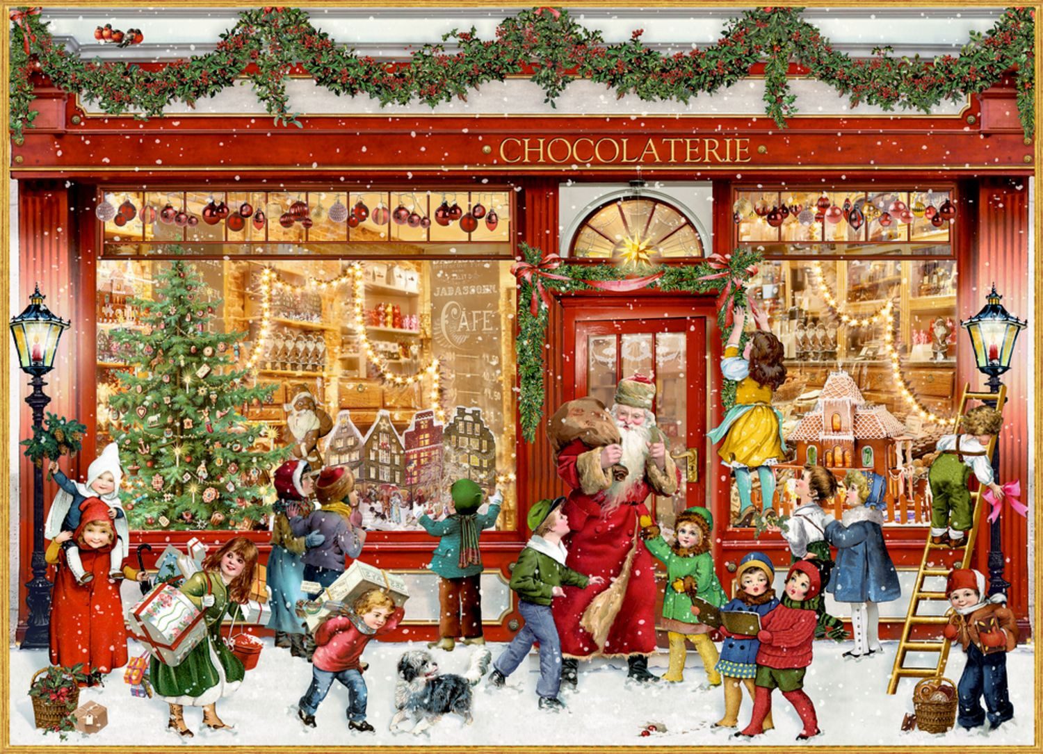 Coppenrath Wandkalender A4-Wand-Adventskalender – Chocolaterie