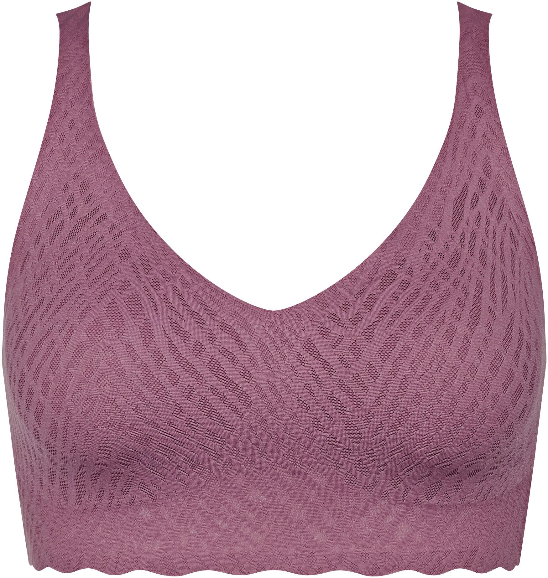 sloggi Bralette ZERO Feel Bliss herausnehmbare, atmungsaktive Pads, Stretch-Spitze, mittlerer Halt