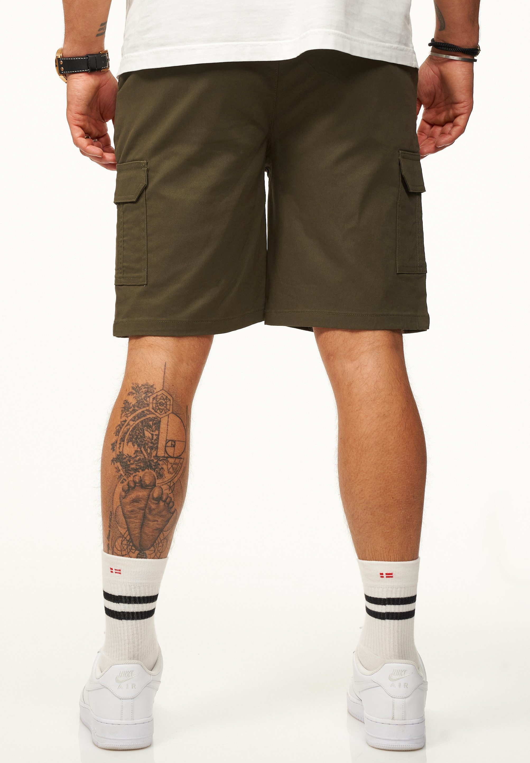 SOULSTAR Cargoshorts mit Stretchanteil Kurze Hose für Herren Regular-Fit Bermuda mit Elasthan-Anteil Sommershorts