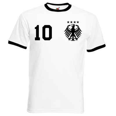Youth Designz T-Shirt »Deutschland Herren T-Shirt im Fußball Trikot Look« mit trendigem Motiv