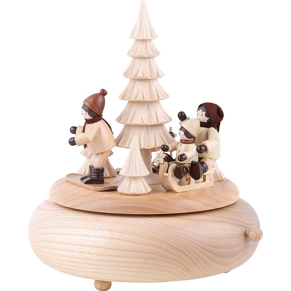 Volkskunstwerkstatt Unger Dekofigur Spieldose Wintersport (16x19cm) von Volkskunstwerkstatt Unger