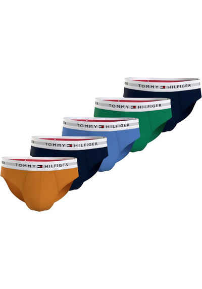 Tommy Hilfiger Underwear Jazz-Pants Slips 5P BRIEF (Packung, 5-St., 5er-Pack) mit Tommy Hilfiger Logo-Elastikbund