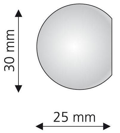 Ø (Set, 2-St), Liedeco, rostbraun Gardinenstangen Gardinen, mm 16 für Bologna, Gardinenstangen-Endstück