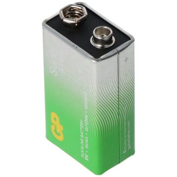 GP Batteries 9V Batterie GP Alkaline Super 9V 8 Stück E-Block 6F22 9 Volt Batterie, (9,0 V)
