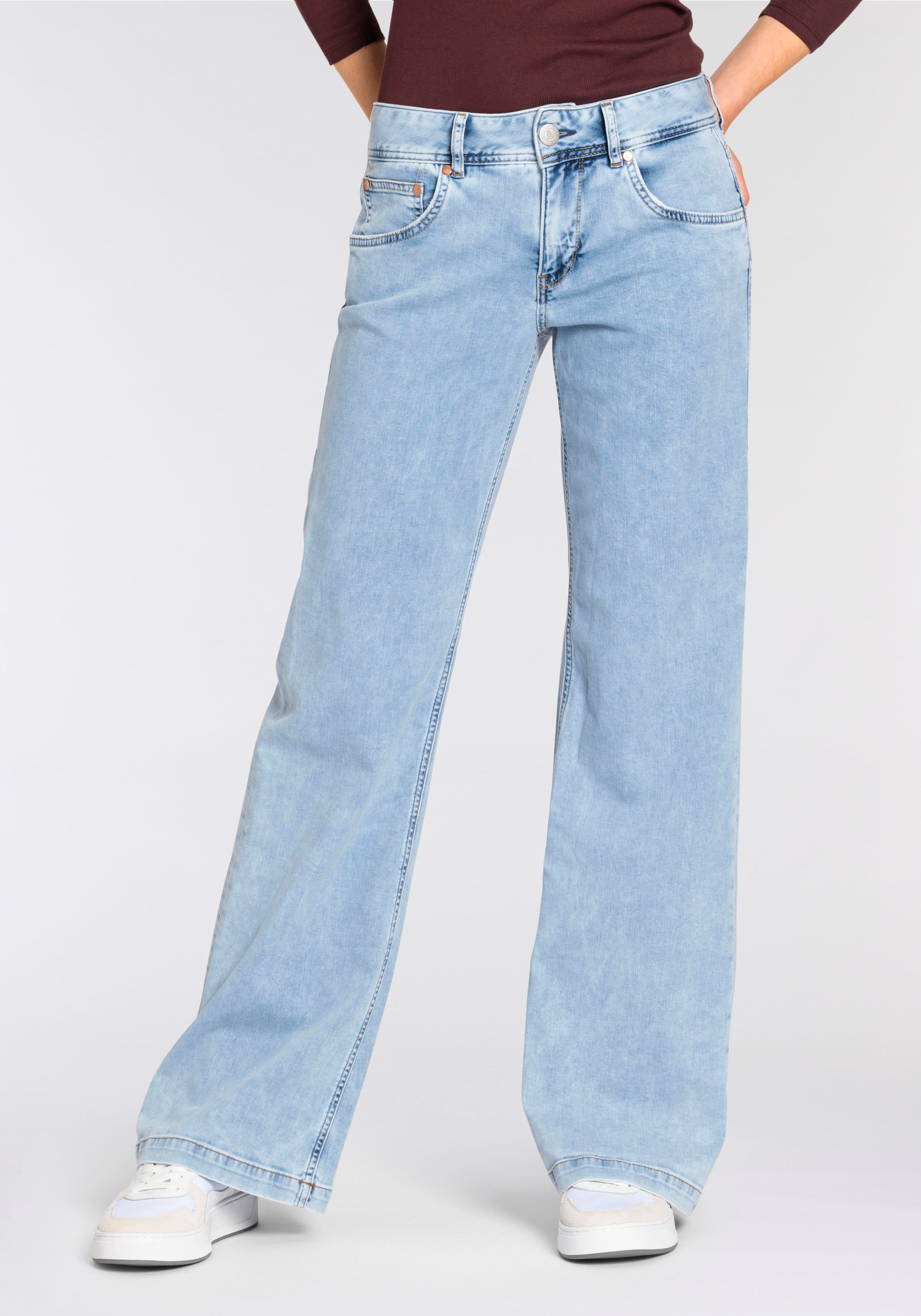 Herrlicher Bootcut-Jeans Edna Light Denim