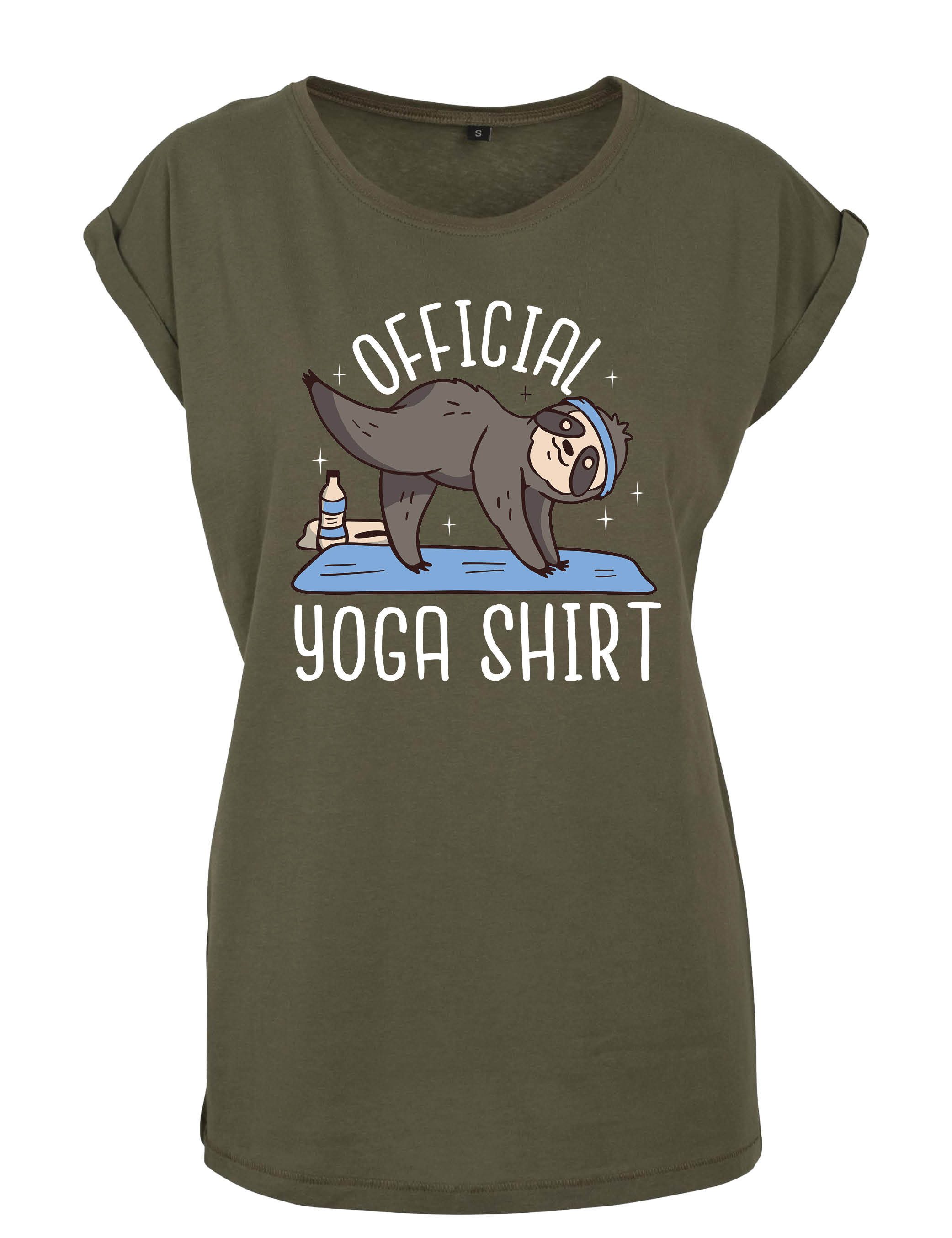 Youth Designz Print-Shirt "Official Yoga Shirt" Damen T-Shirt Statement ode günstig online kaufen