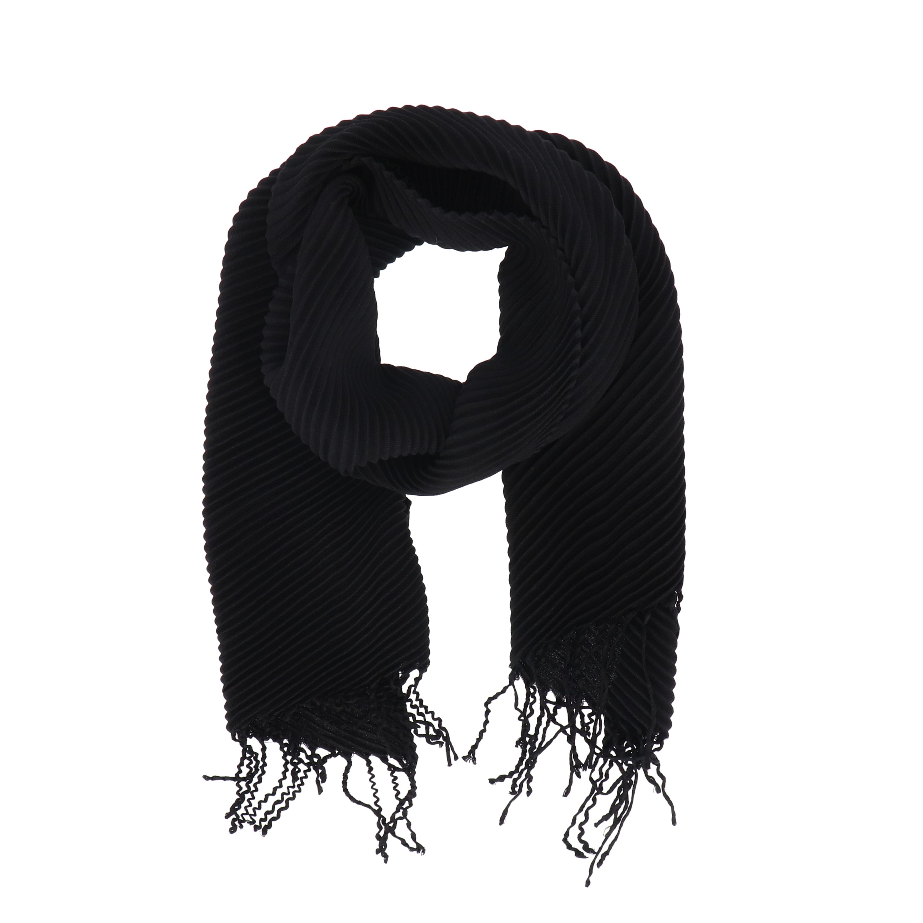 Schal tollen schwarz Pashmina Accessoires in halsüberkopf Farben! Modeschal Plissee,