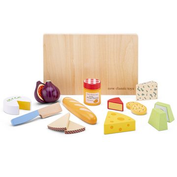 New Classic Toys® Spielzeug-Polizei Einsatzset Schneide Set Käse mit Brettchen Holzspielzeug Kinderküchen-Zubehör