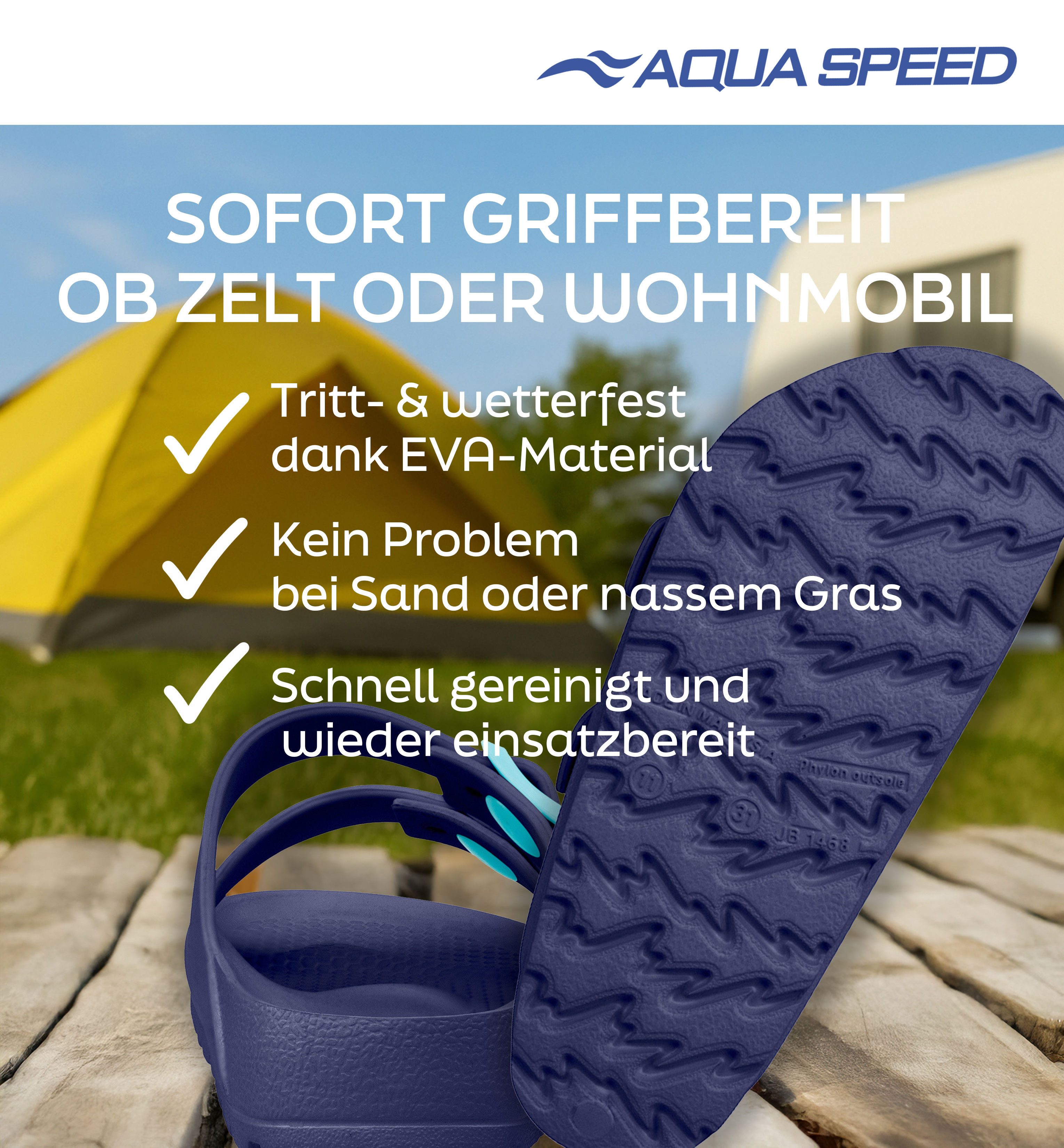 Aqua Speed Kinder Badesandalen Gr. 35 – bequem + Mikrofaserhandtuch Badesandale (Kinder Badeschuhe im Set – langlebig & ideal für Urlaub & Bad) Weiche EVA-Struktur & sicheres Profil – ideal für Kinderalltag
