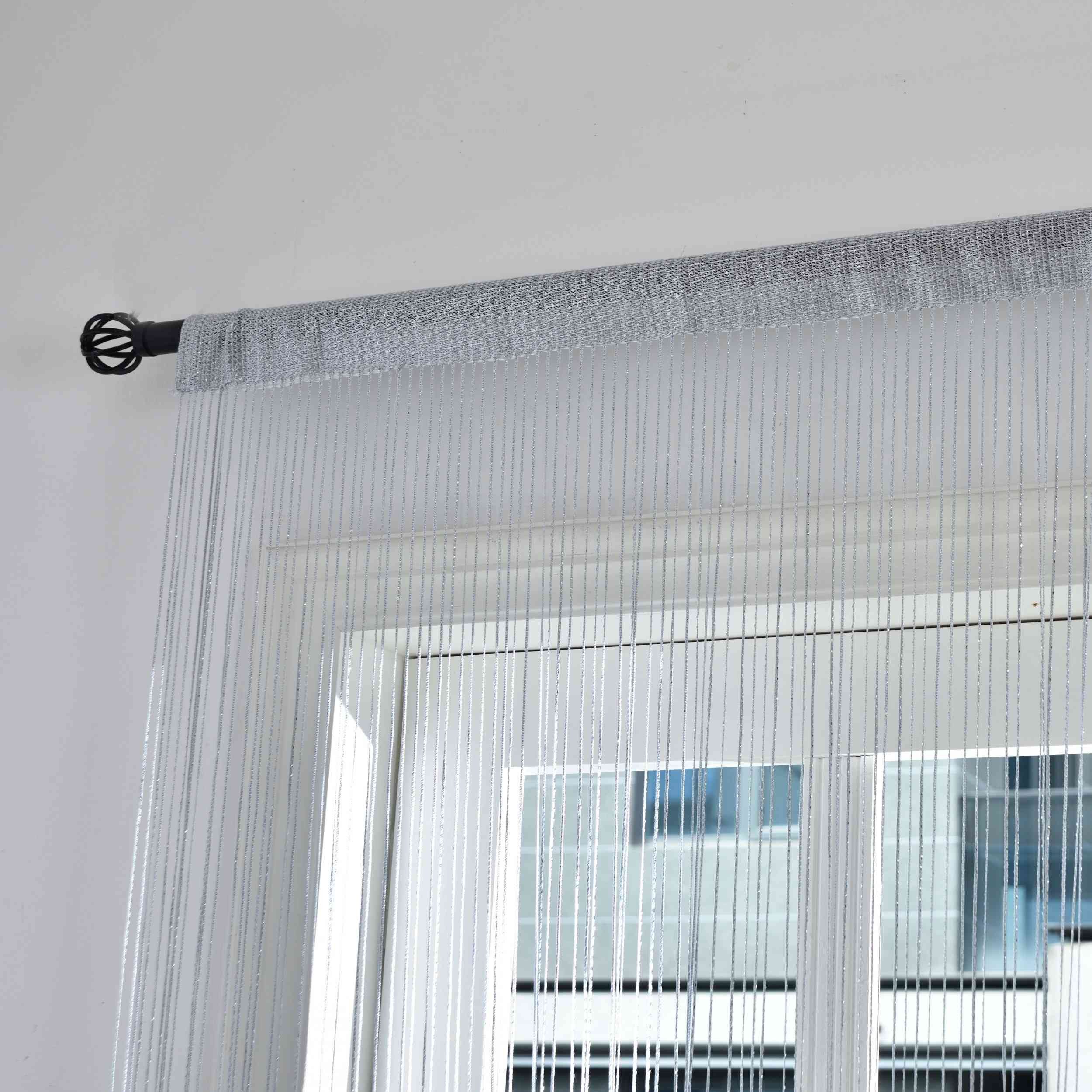 Gardinenbox Gardine, Stangendurchzug, Fadengardine Lurex Tunneldurchzug günstig online kaufen