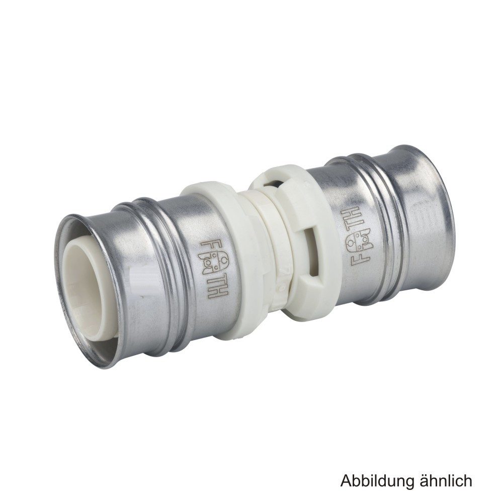Fränkische Rohrwerke Wasserrohr Alpex Kupplung PPSU, 26 x 26 mm