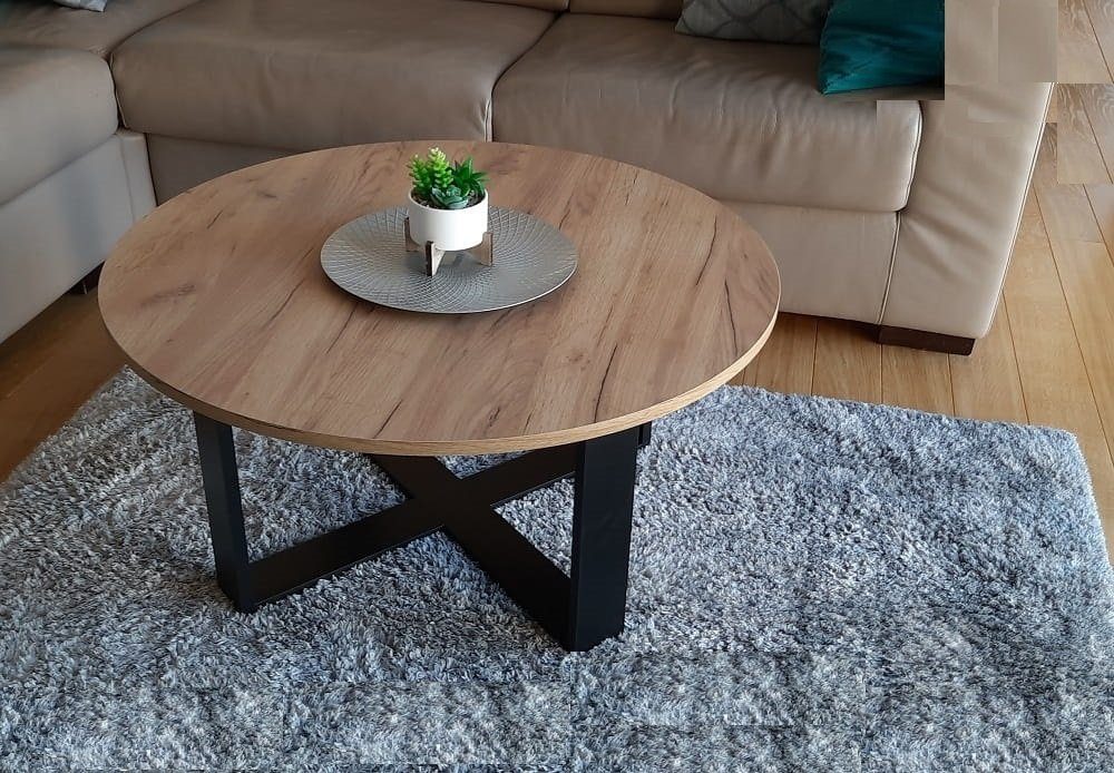 designimpex Couchtisch Design DA-333 rund Wohnzimmertisch günstig online kaufen