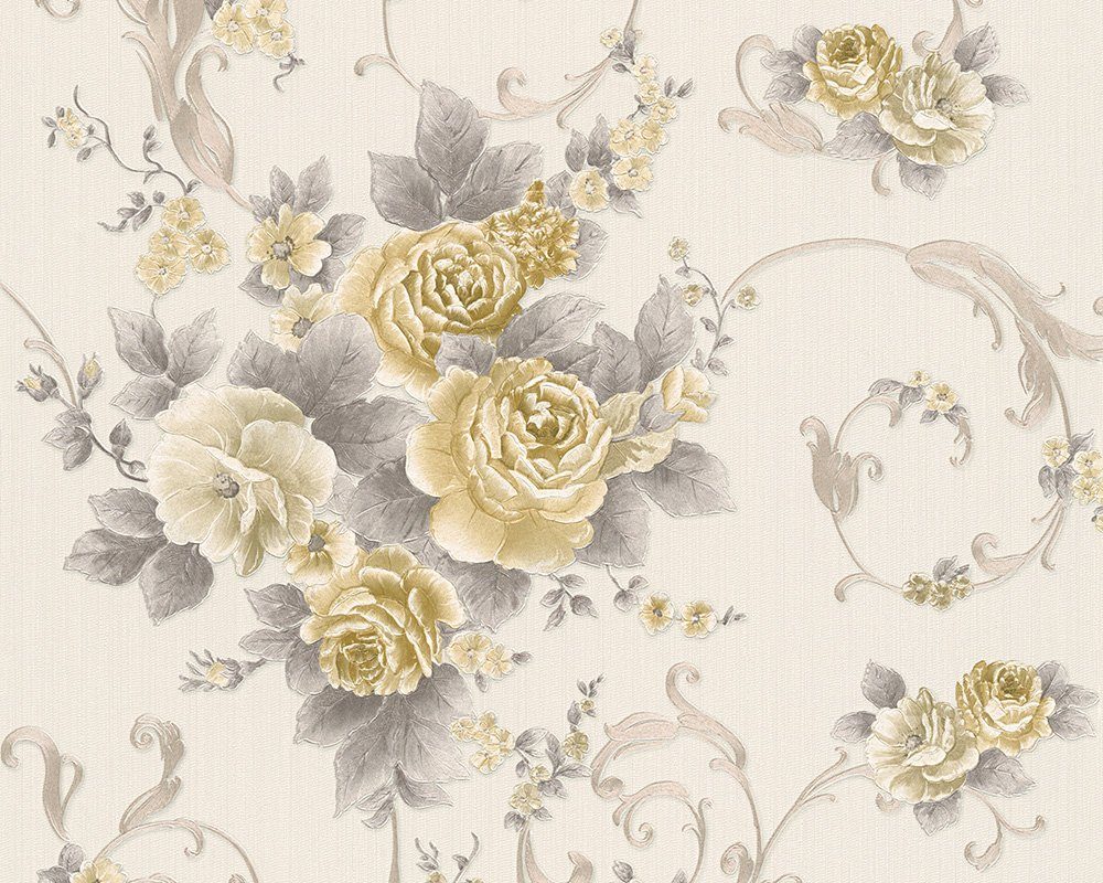 A.S. Création Vliestapete A.S. Création Romantica 3 30709-3 Weiß Floral günstig online kaufen
