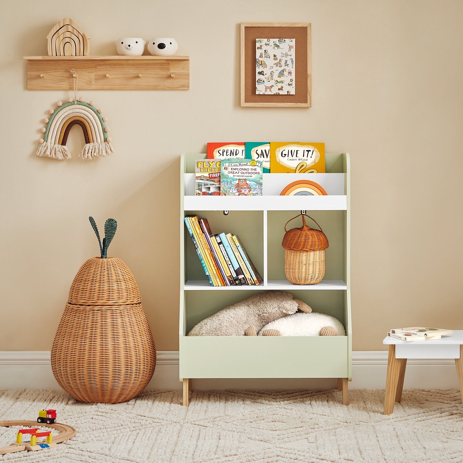SoBuy Bücherregal KMB90, Kinderregal Kinderzimmer Regal günstig online kaufen