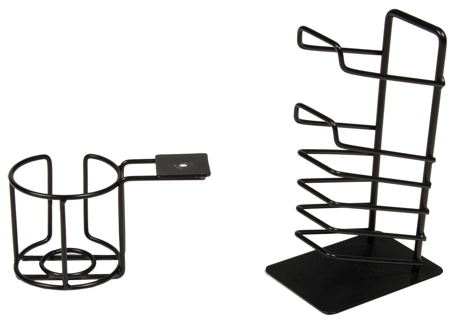 Gläserhalter Getränkehalter-Set 2-teilig GAME-ROCKER, Schwarz, Metall