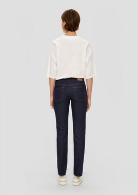 s.Oliver 5-Pocket-Jeans Jeans Karolin / Regular Fit / Mid Rise / Straight Leg Kontrastnähte