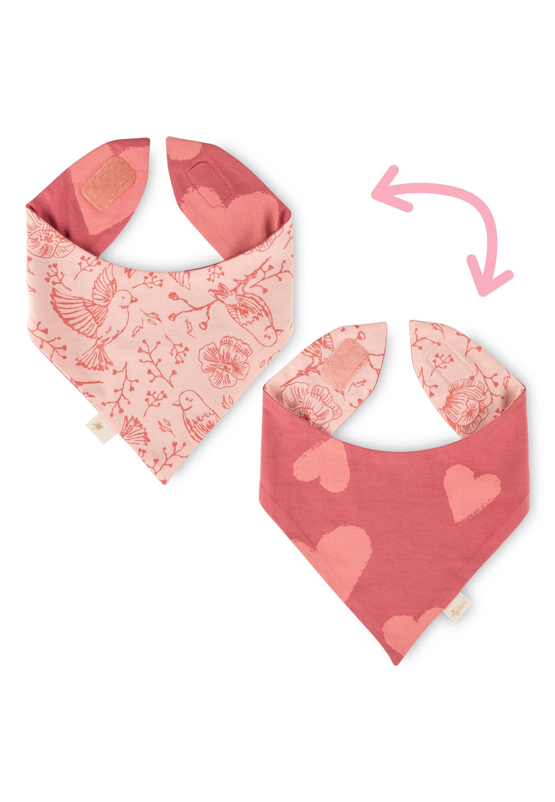 Sigikid Halstuch Pink Birds für Babys Mädchen, (1-St)