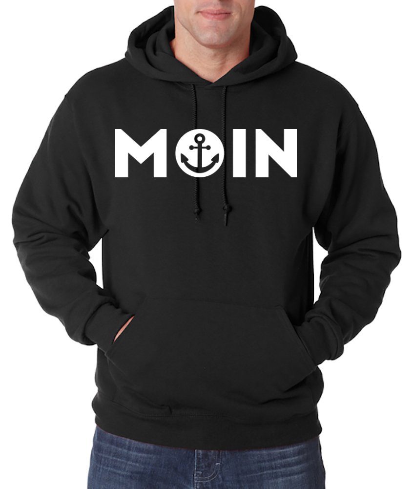 Kapuzenpullover Moin Spruch Herren Hoodie Pullover