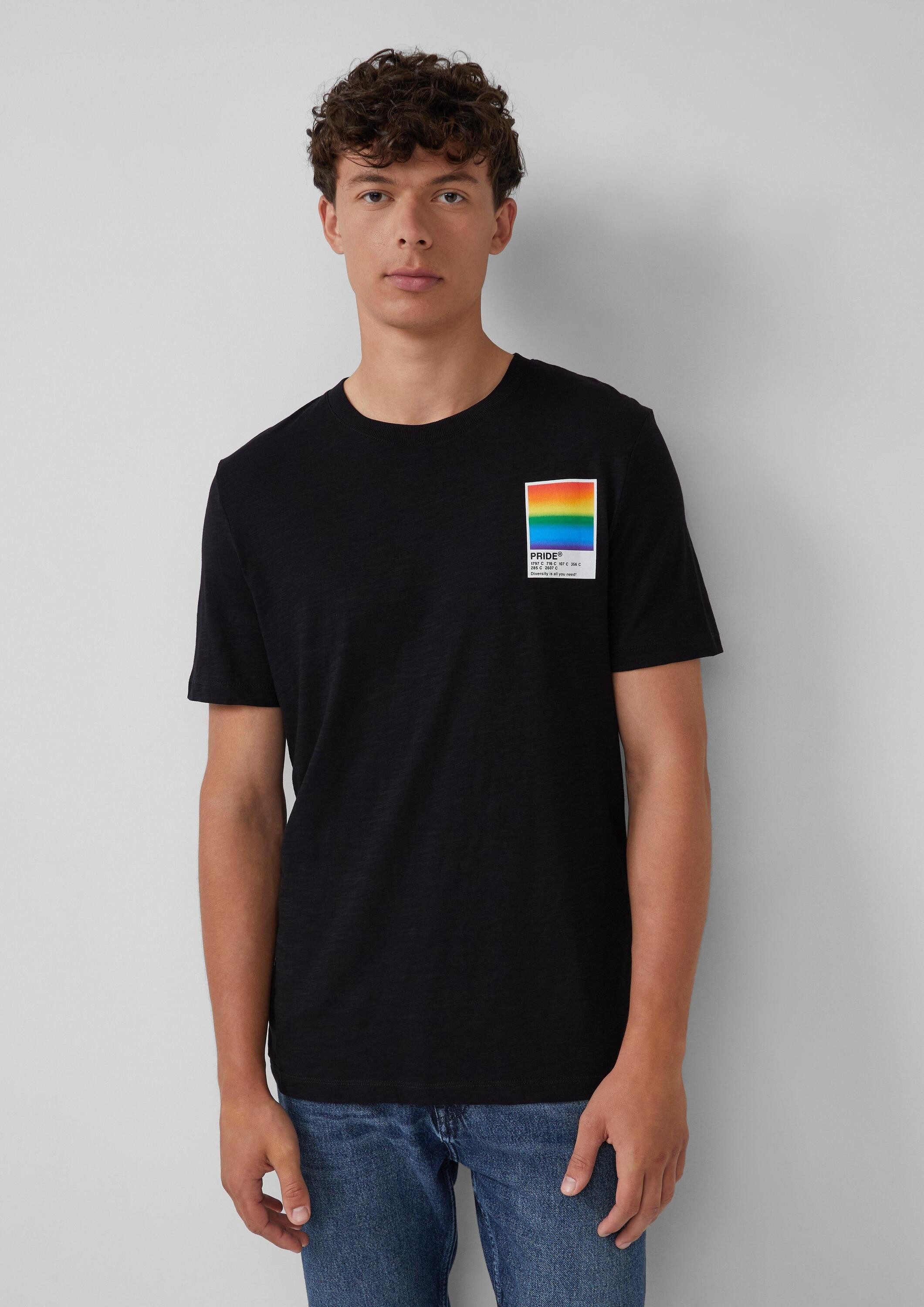 s.Oliver Kurzarmshirt T-Shirt T-Shirt mit Pride-Motiv günstig online kaufen