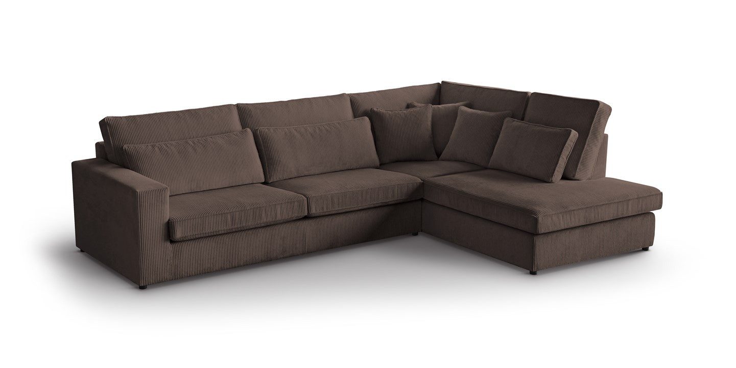 Beautysofa Ecksofa mit dekorativen Kissen PARMA, günstig online kaufen