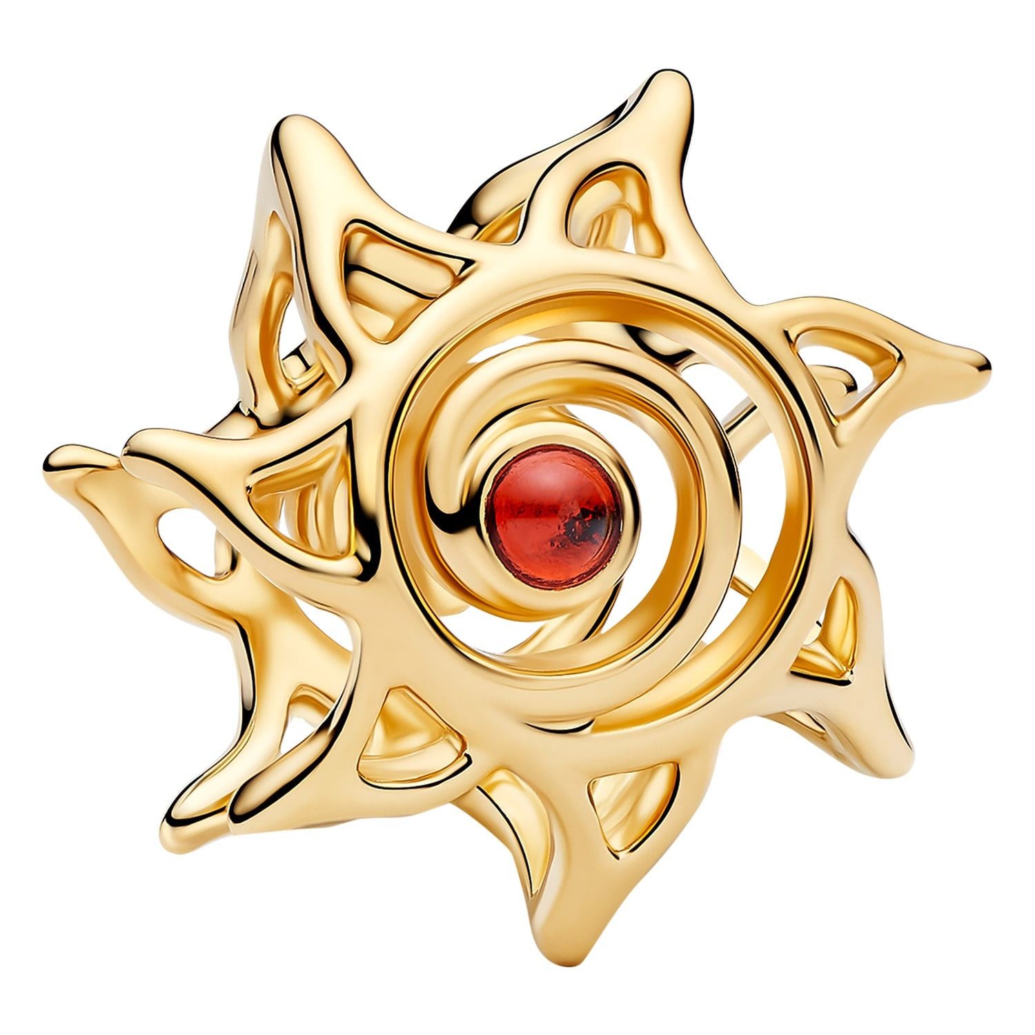 Pandora Charm-Armband Geschenkset DamenSonne Goldfarben