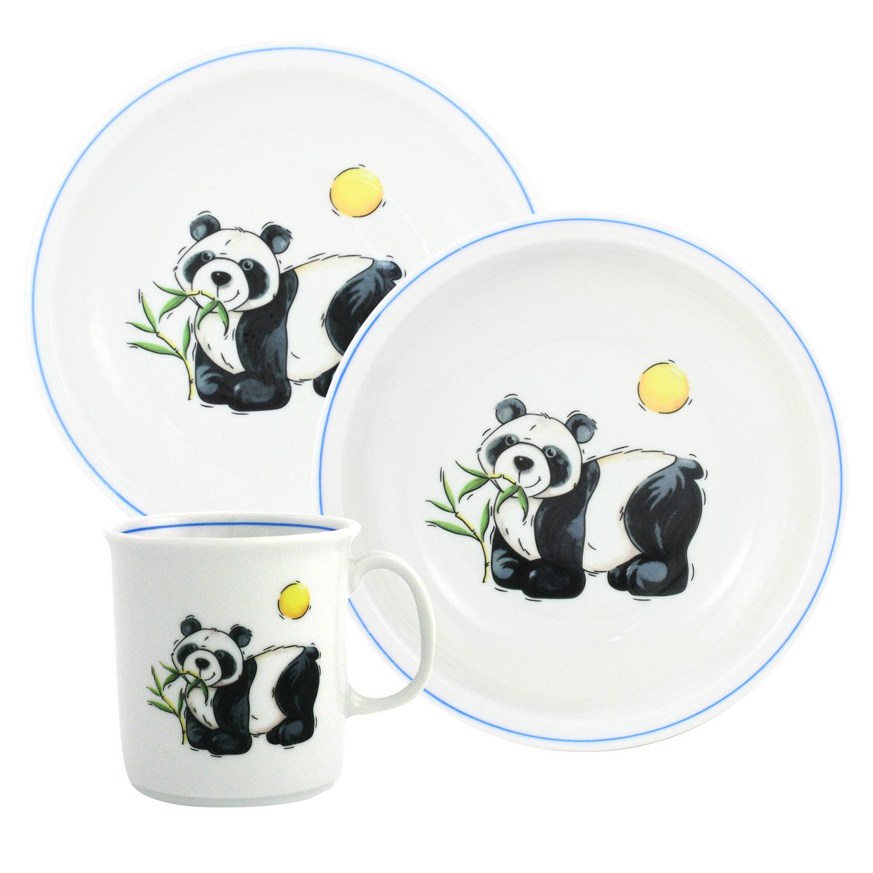 Kindergeschirr-Set Kindergedeck Set 3-tlg. I Zoo & Co