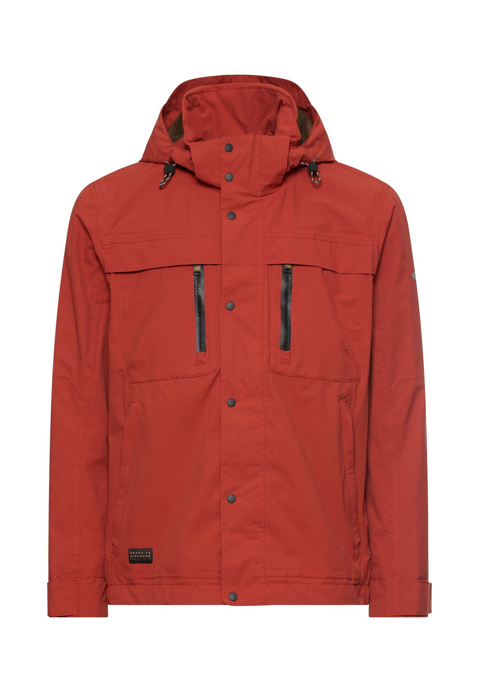 Funktionsjacke mit abnehmbarer Kapuze Langarm