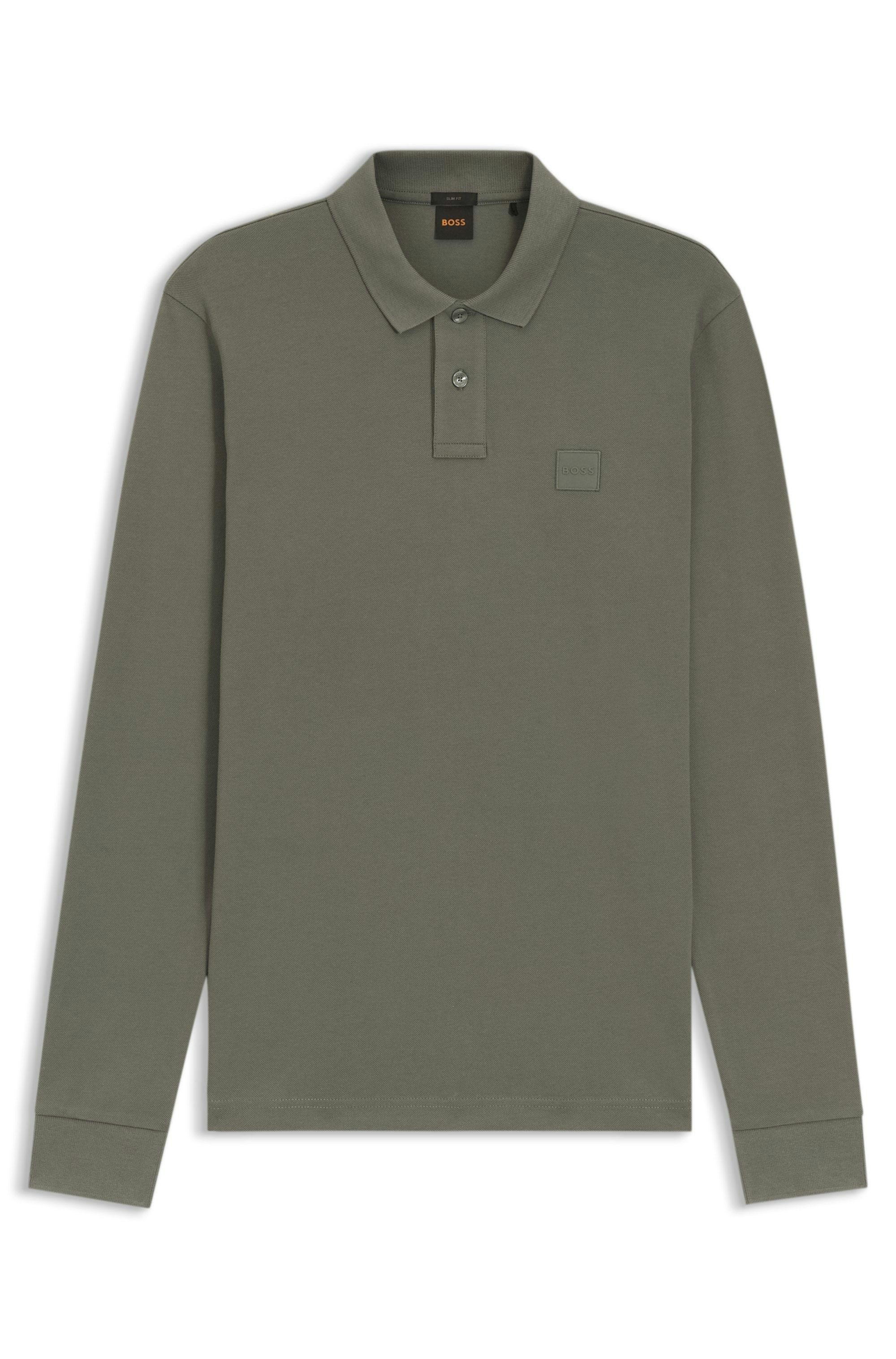 BOSS Langarm-Poloshirt