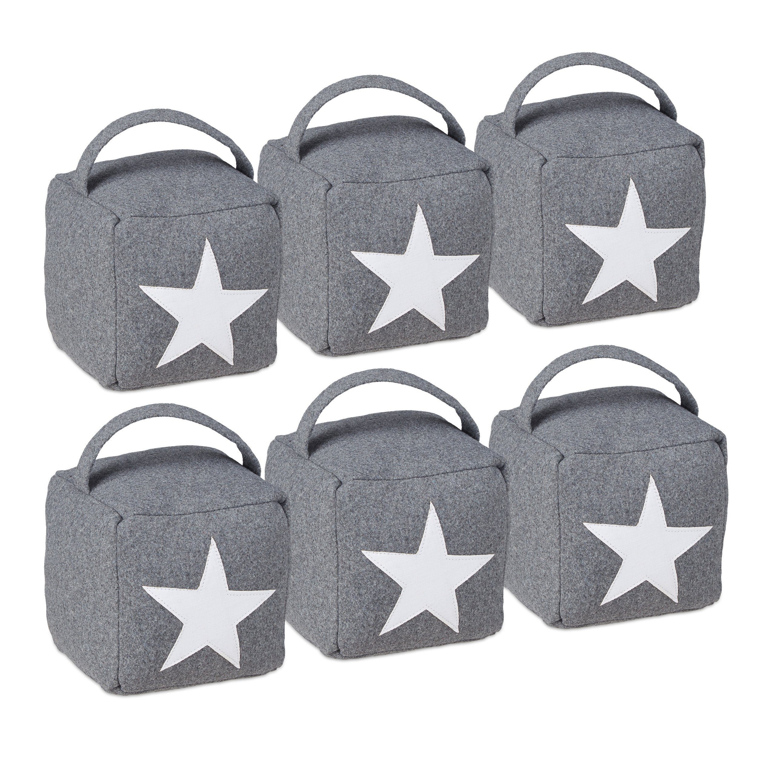 relaxdays Türstopper 6 x Türstopper Stern günstig online kaufen