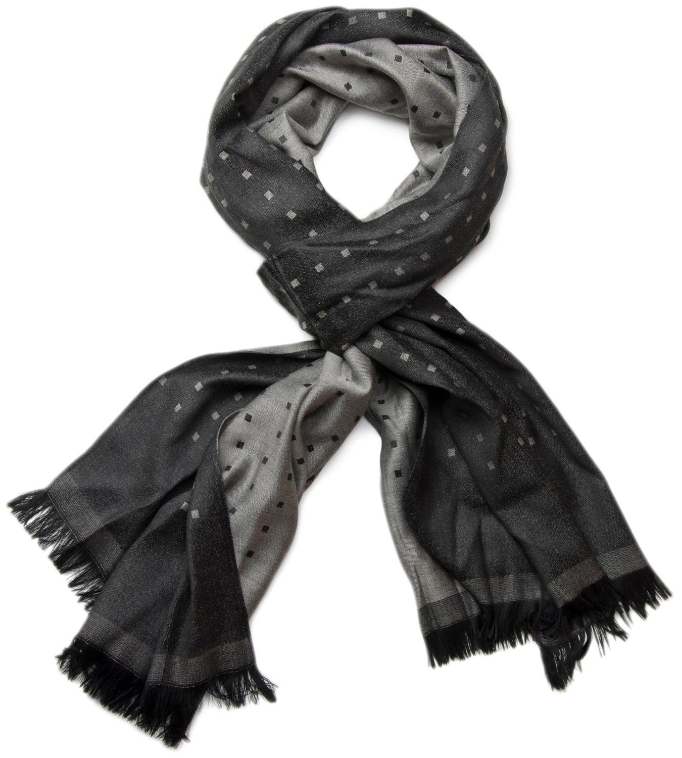 styleBREAKER Modeschal Edler Schal mit Quadratischem Muster, (1-St)